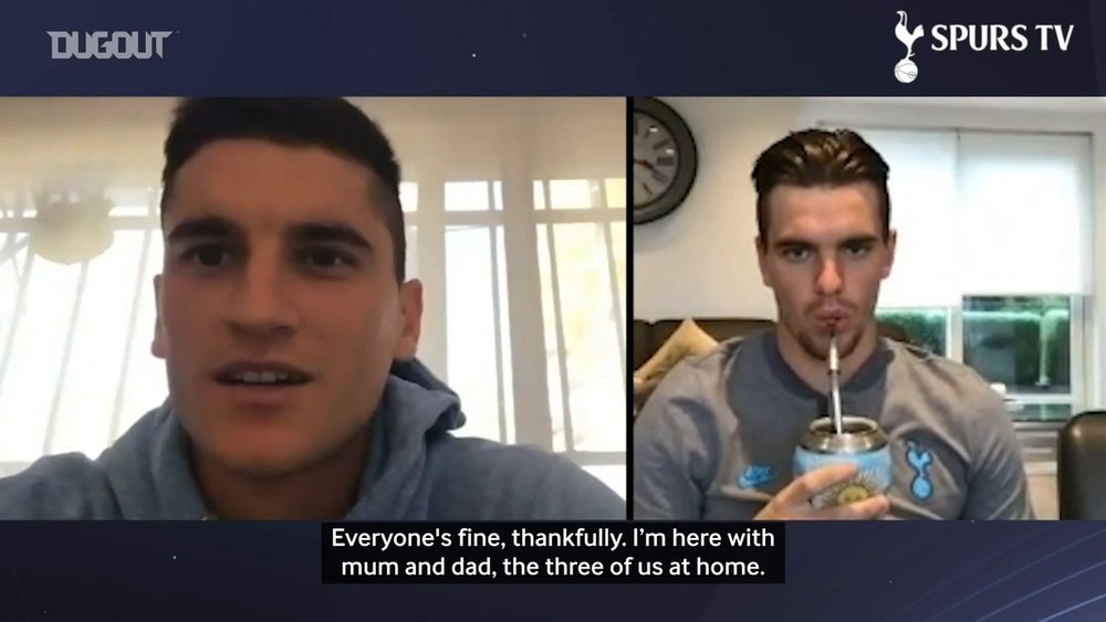 Giovani and Francesco Lo Celso spoke to each other over the internet. DUGOUT