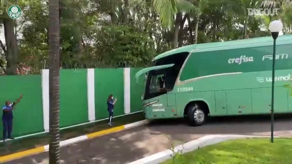 Palmeiras deixa Academia de Futebol rumo ao Rio de Janeiro. DUGOUT