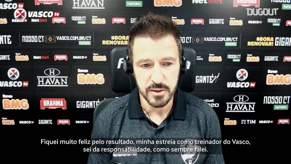 Ramon analisa estreia e primeira vitória como técnico do Vasco. DUGOUT