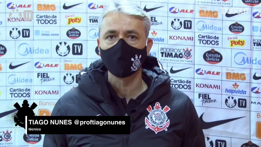 Tiago Nunes exalta consistência do Corinthians. DUGOUT