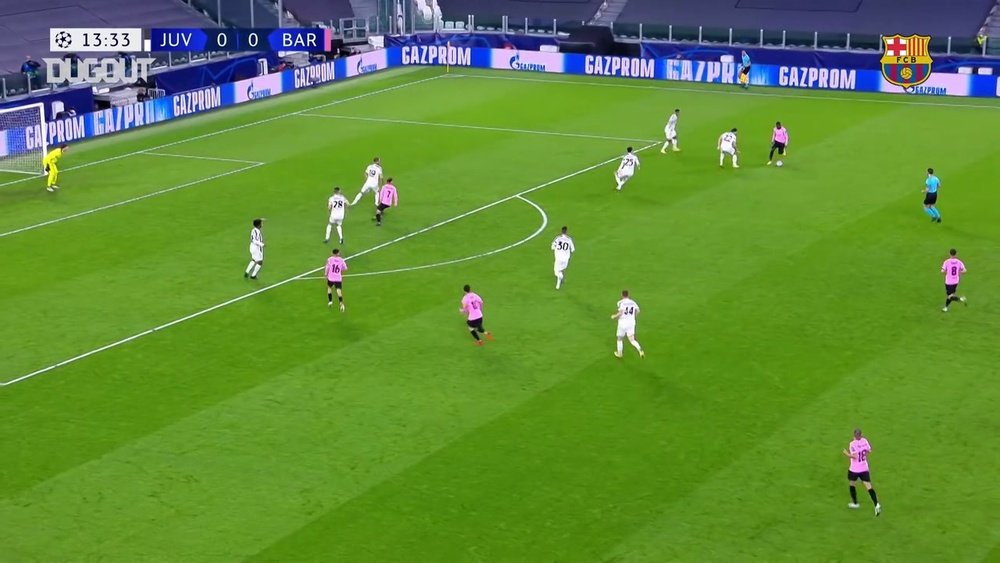 Résumé Juventus 0-2 Barcelone. dugout