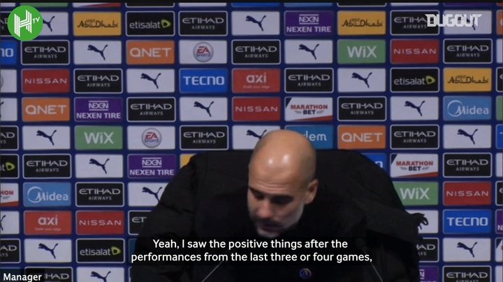VIDEO: Pep sees all the positives in recent performances