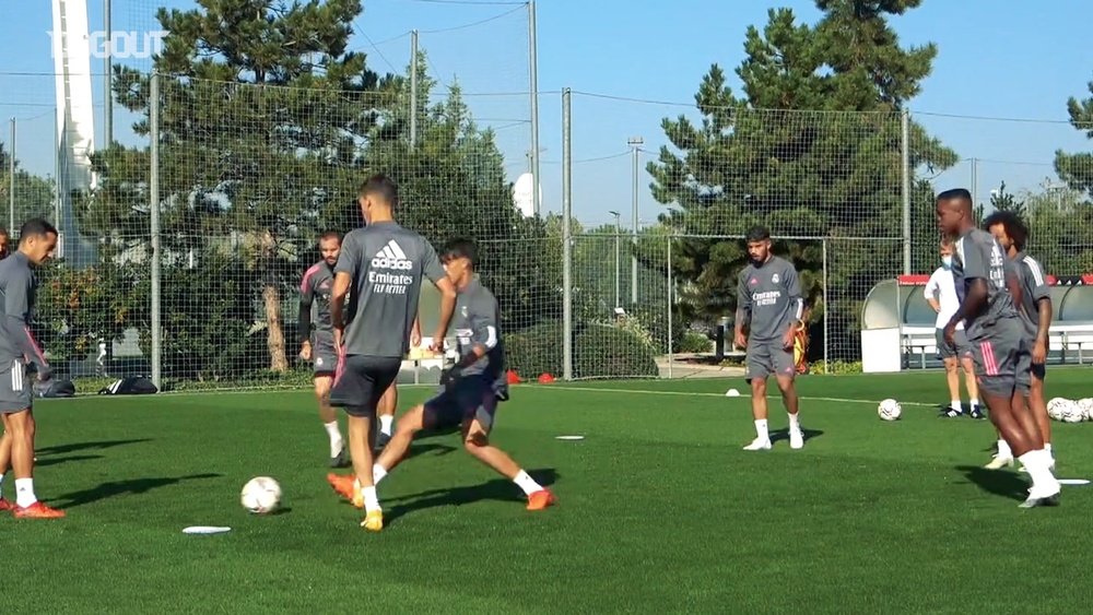 Marcelo trained with Real. DUGOUT