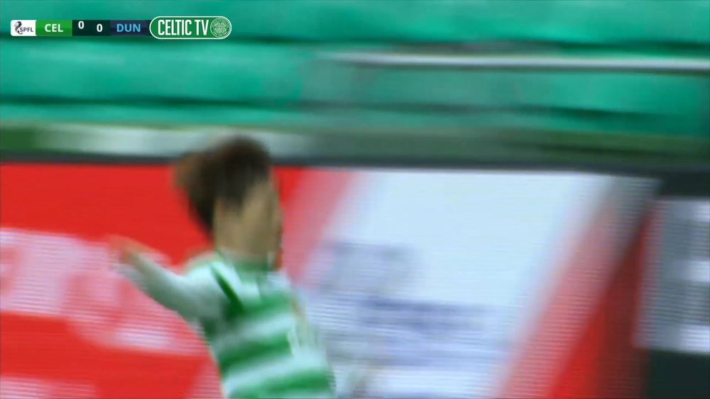 Furuhashi got a hat-trick as Celtic thrashed Dundee 6-0. DUGOUT