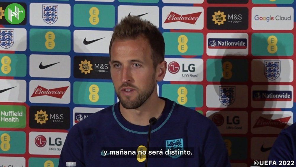 Kane habló en rueda de prensa sobre el partido ante Italia. DUGOUT