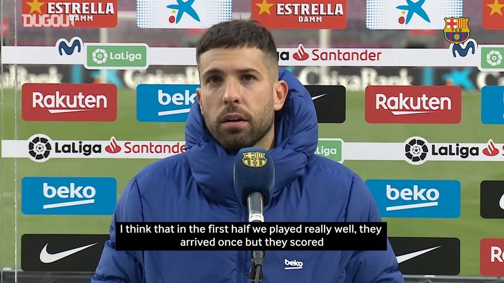 Jordi Alba admitted his team have underperformed recently. DUGOUT