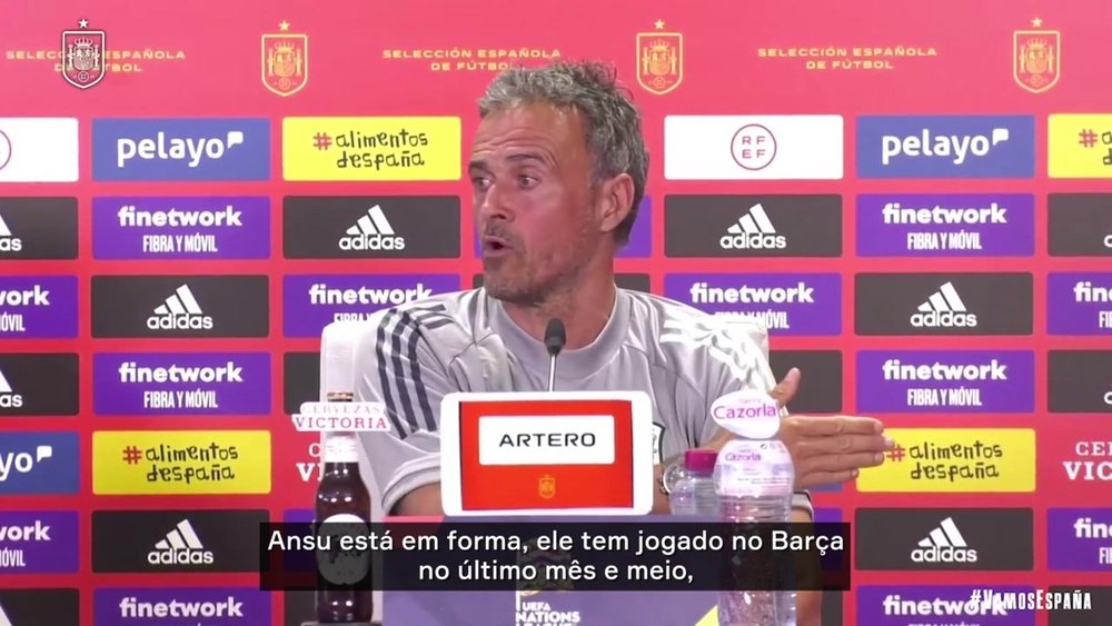 Luis Enrique: 'Vamos esquecer as lesões de Ansu Fati'