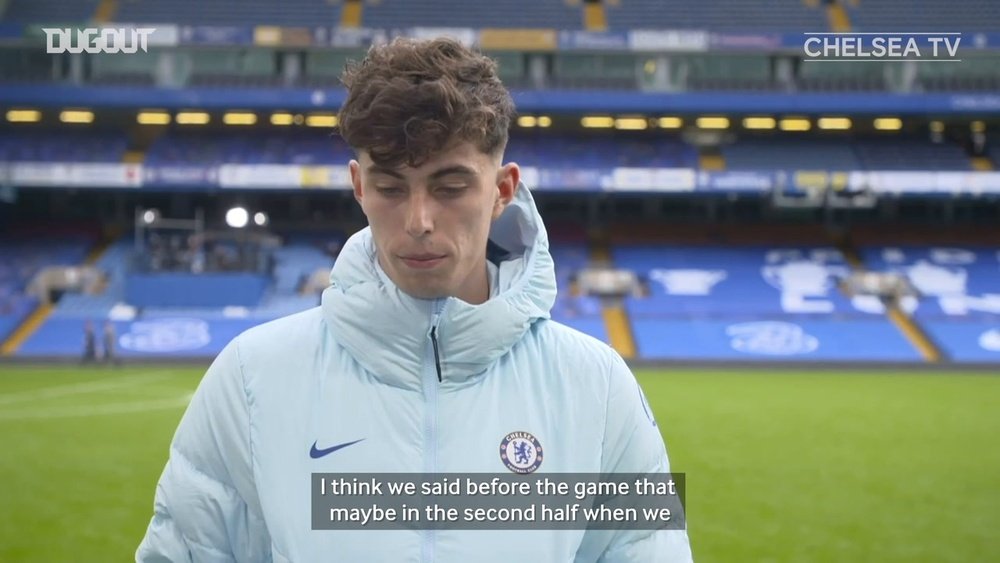 Havertz spoke after the match. DUGOUT