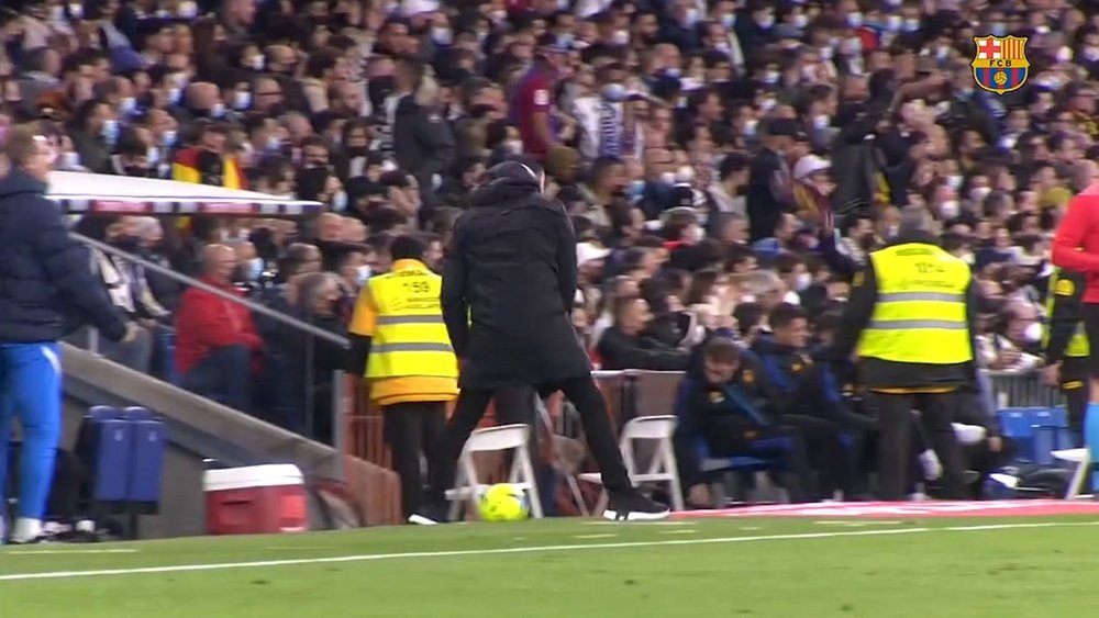 Pitchside at 'El Clasico'. DUGOUT