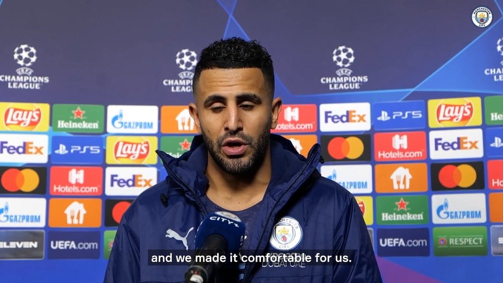 Mahrez reflects on City win. DUGOUT