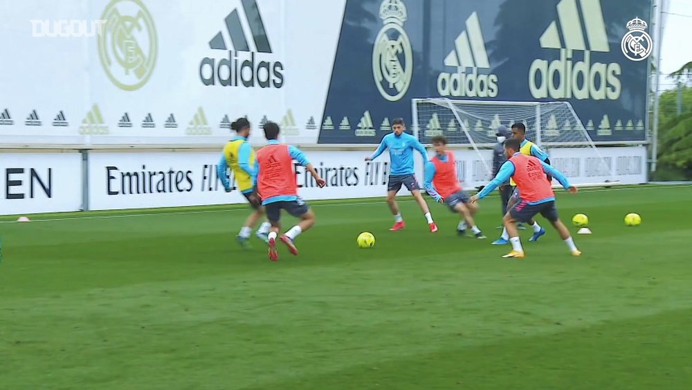 Real Madrid have been preparing for the match with Barca. DUGOUT