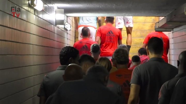 VÍDEO: bastidores da goleada do Flamengo sobre o Nova Iguaçu no Campeonato Carioca