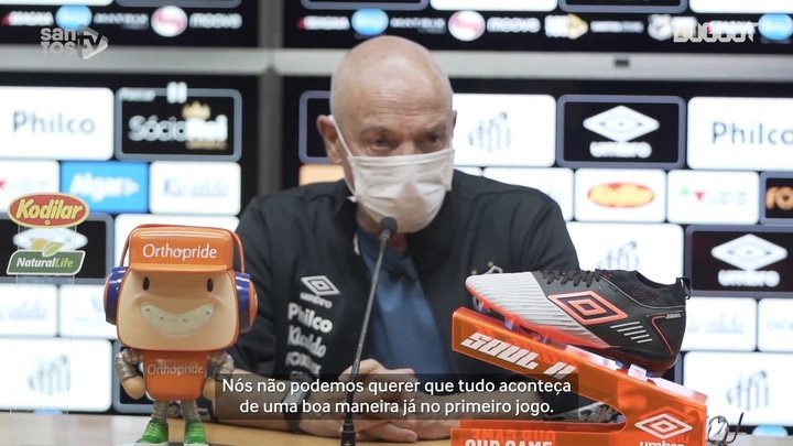 VÍDEO: técnico do Santos diz que Vladimir e Kaio Jorge estão preparados