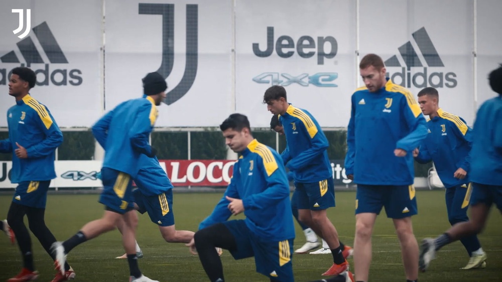 La Juve si allena in vista dello Zenit. Dugout