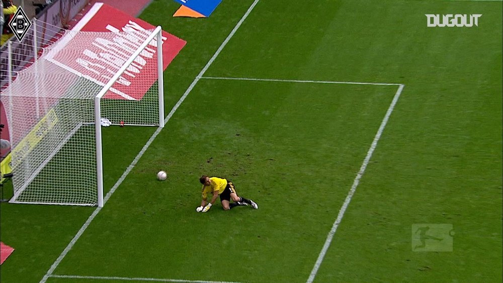 Patrick Herrmann's outside-of-the-boot strike against Leverkusen. DUGOUT