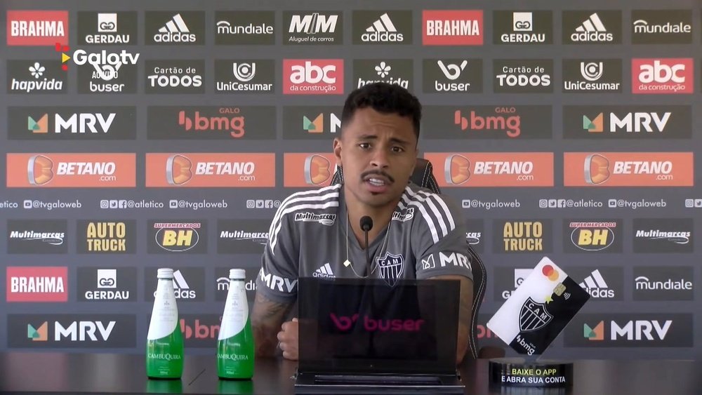 Coletiva de imprensa de Allan Rodrigues.Dugout