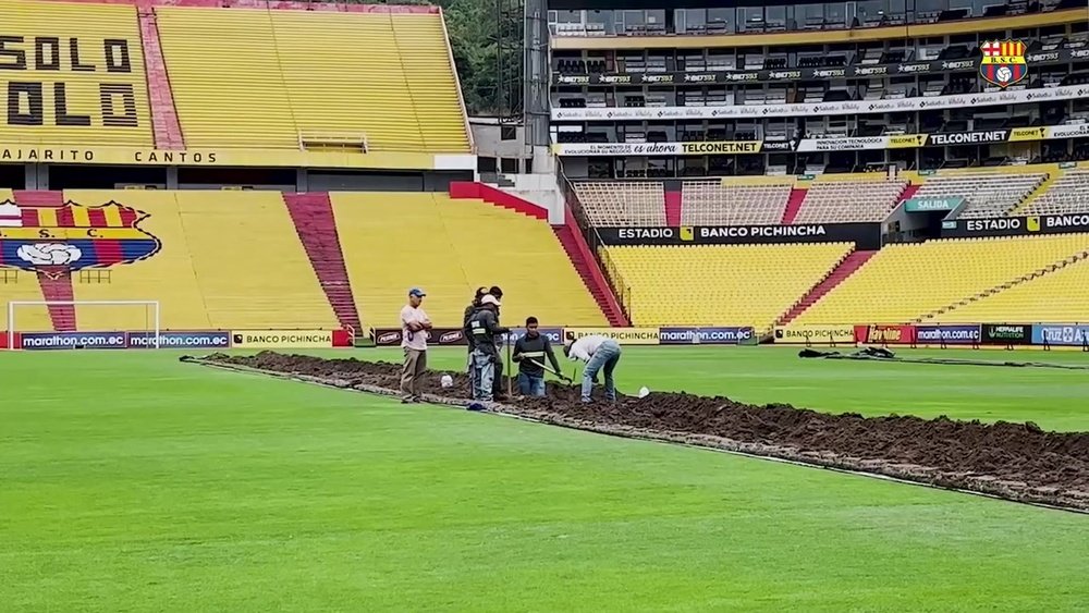 Barcelona SC deja temporalmente el Estadio Banco Pichincha. DUGOUT