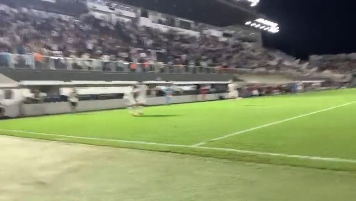 Veja o gol de Marcos Leonardo, do Santos, contra o São Bernardo