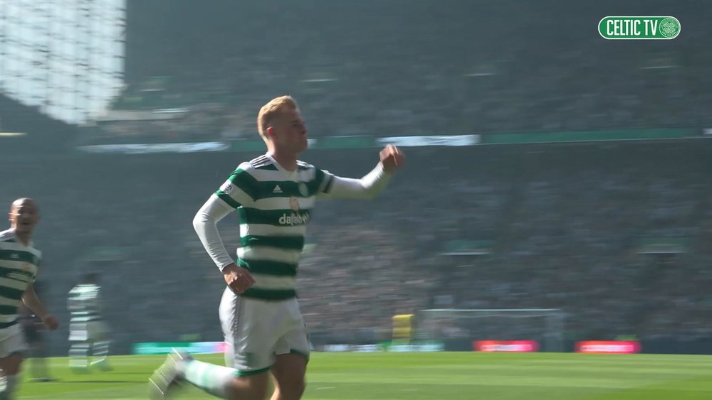 Celtic 2-0 Aberdeen. DUGOUT