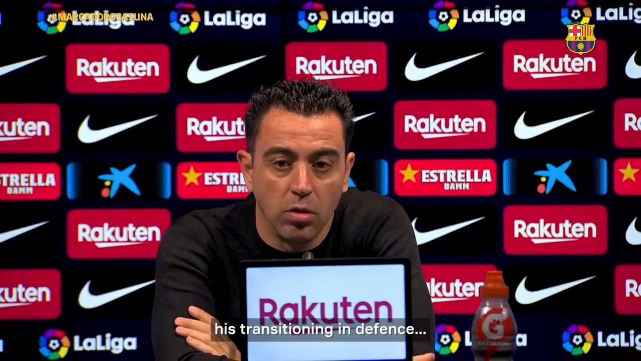 Xavi praised Gavi after Barcelona beat Osasuna 4-0. DUGOUT
