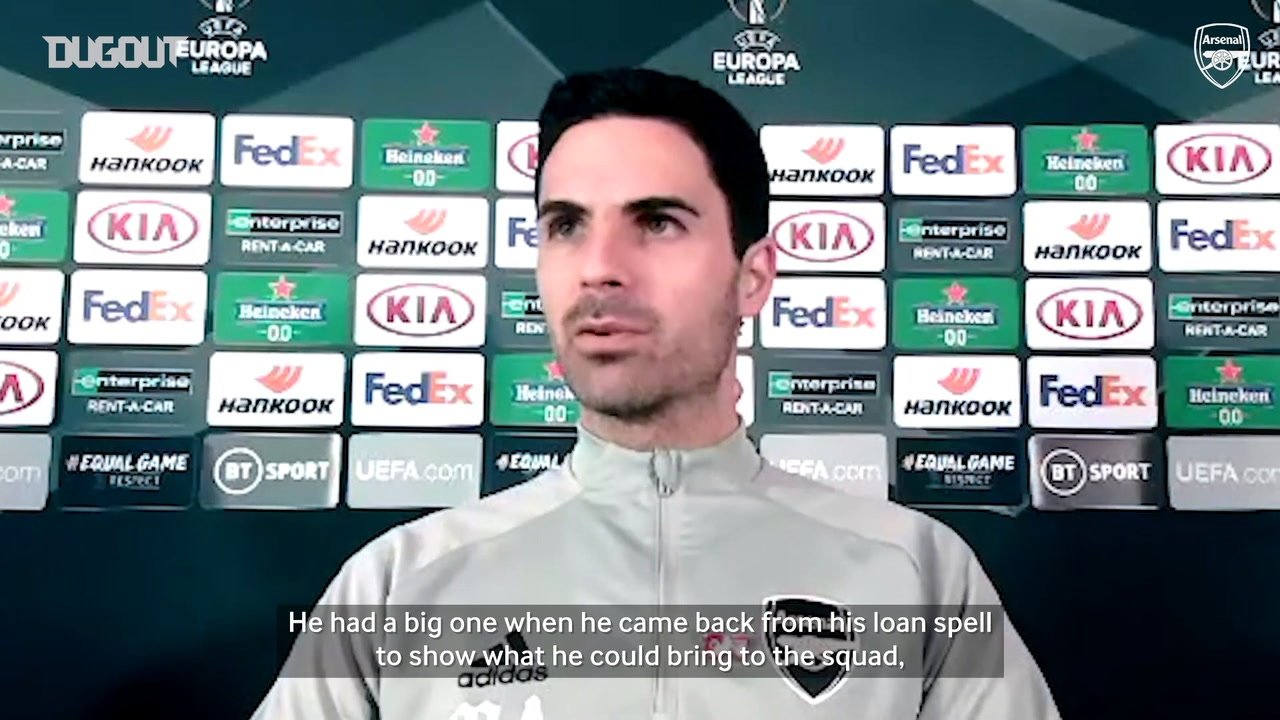 VIDEO: Arteta: 'Elneny responding well to challenges'