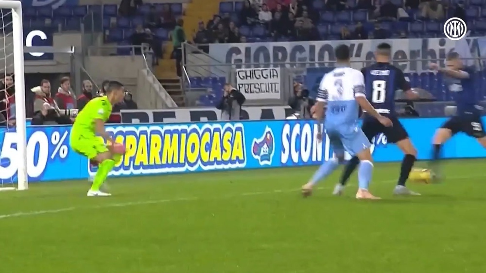 La doppietta di Icardi contro la Lazio. Dugout