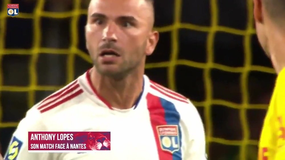 Anthony Lopes fecha o gol e garante vitória do Lyon sobre o Nantes. DUGOUT