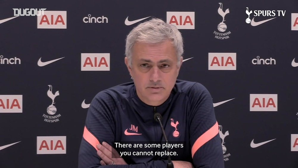 Jose Mourinho speaks ahead of the match. DUGOUT