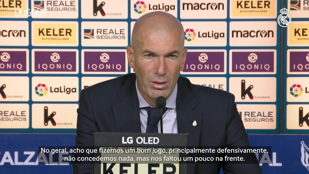 Zidane elogia desempenho defensivo do Real após estreia com empate sem gols. DUGOUT