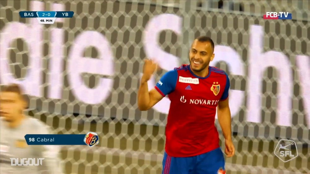 Arthur Cabral scored two in Basel's win over Young Boys. DUGOUT