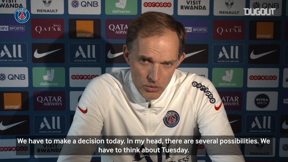 Thomas Tuchel: ' For Kylian, I'm very calm, he had a good game'. DUGOUT