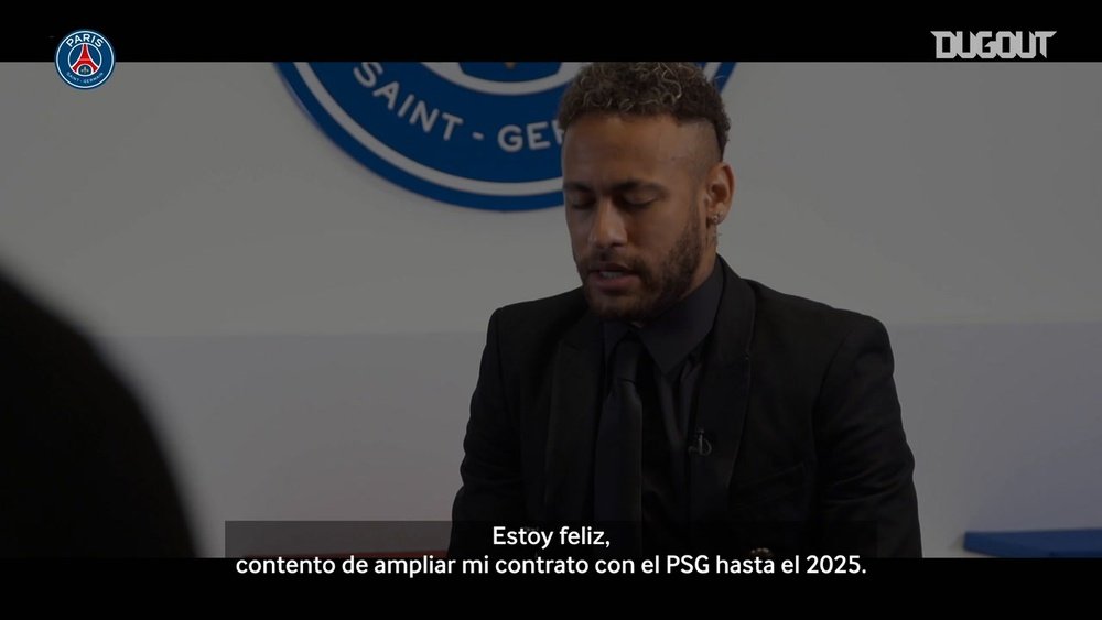 VÍDEO: la felicidad de Neymar tras renovar por el PSG. DUGOUT