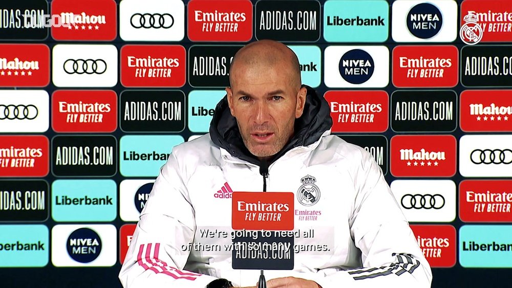 Zidane speaks ahead of the match. DUGOUT