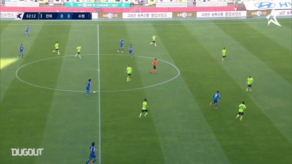 Jeonbuk Motors were beaten 1-3 by Suwon on Sunday. DUGOUT