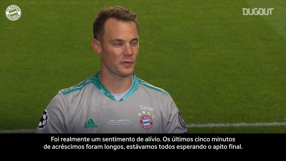 As palavras de Manuel Neuer após a vitória do Bayern. DUGOUT