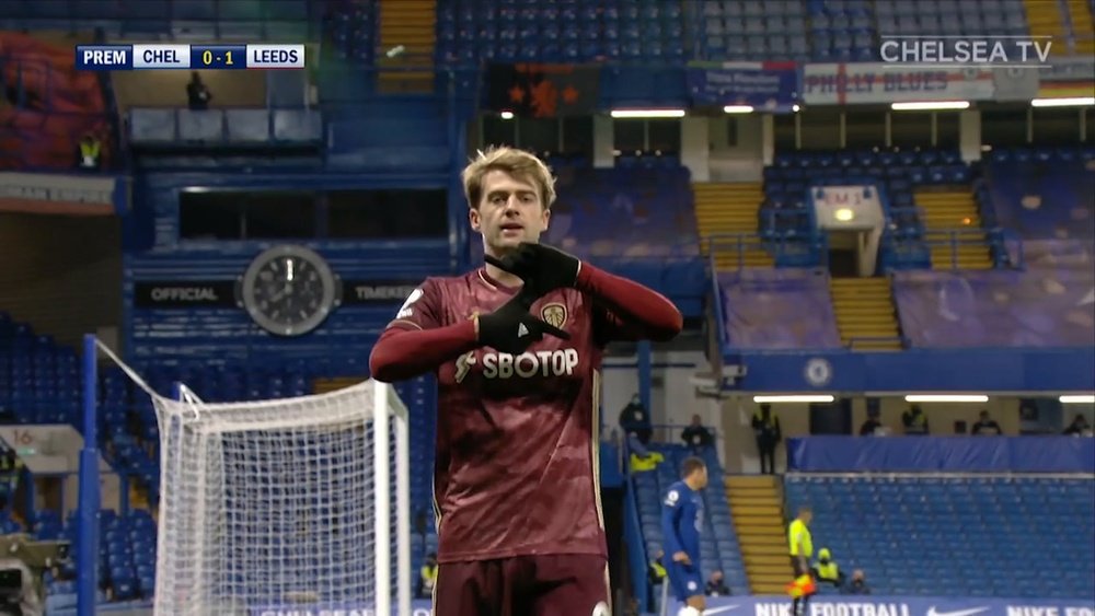 Leeds took the lead at Chelsea, but ended up losing the game. DUGOUT