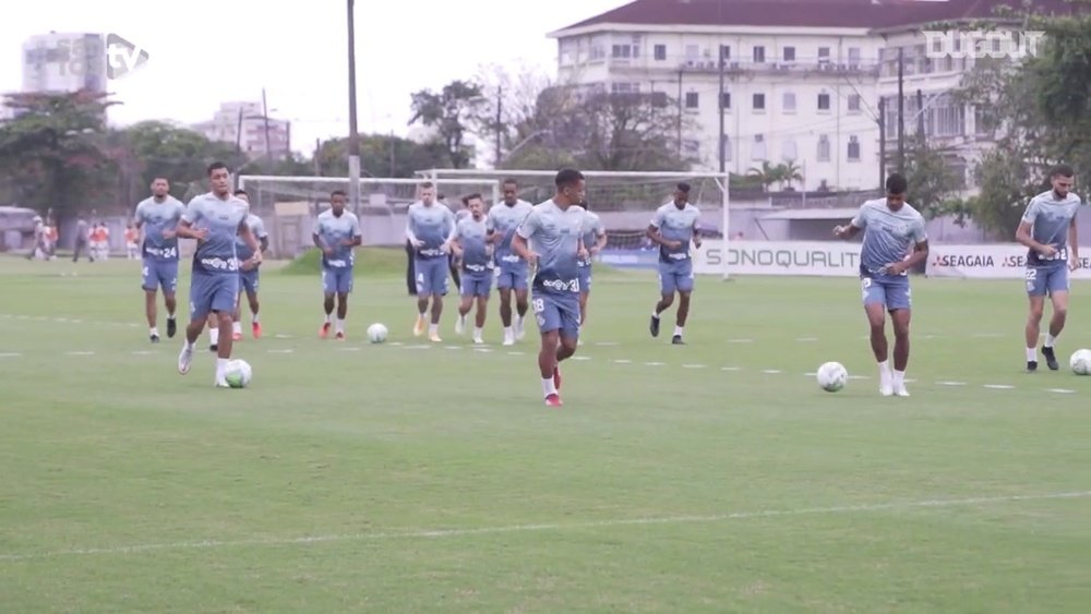 Santos se prepara para duelo com Coritiba. DUGOUT