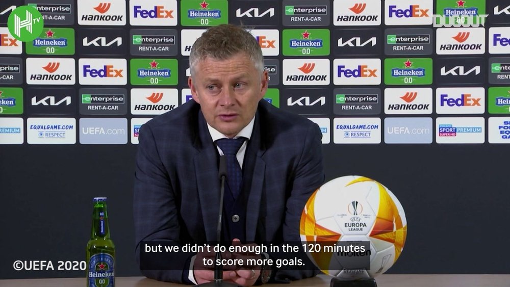 Solskjaer admitted United's season was unsuccessful. DUGOUT