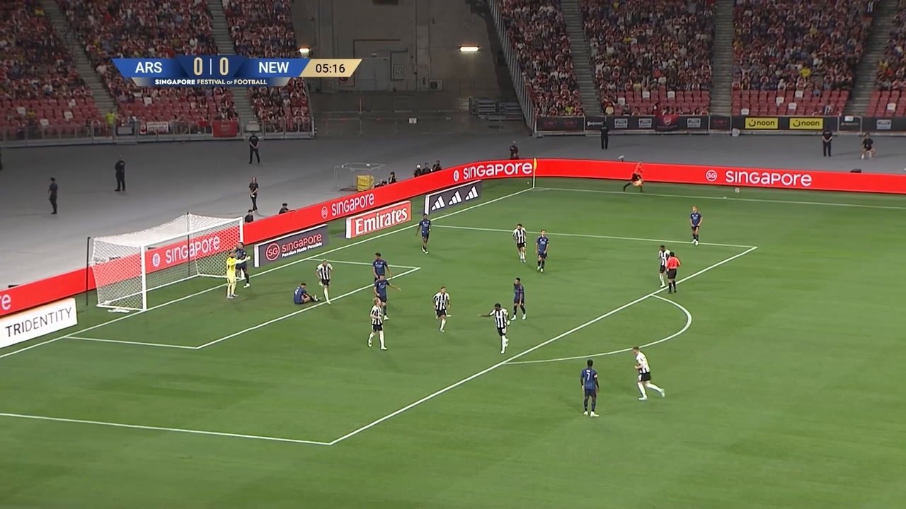Elanga marca primeiro gol pelo Newcastle contra o Arsenal