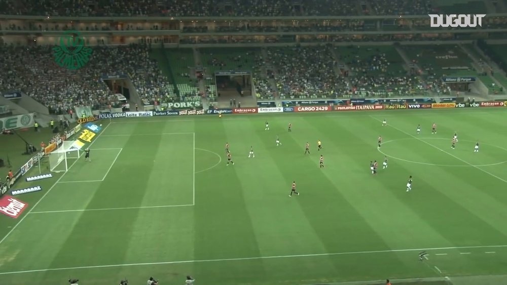 Gols do Palmeiras sobre o São Paulo no Allianz Parque. DUGOUT