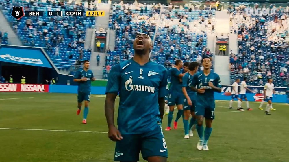 Malcom scored for Zenit against Sochi. DUGOUT