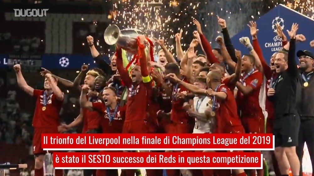 La sesta Champions del Liverpool. Dugout
