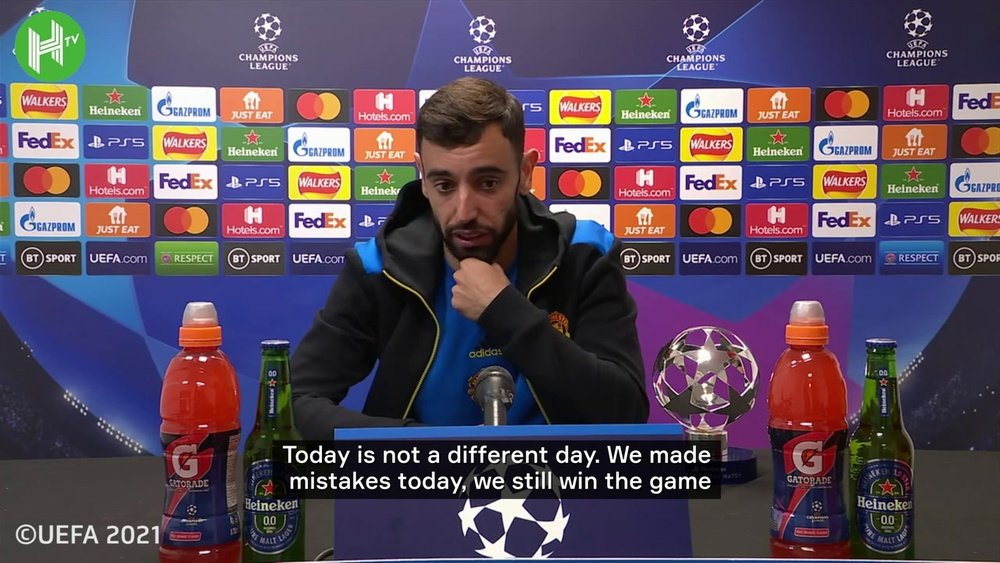 Bruno Fernandes admitted Man Utd needed to improve for Sunday. DUGOUT
