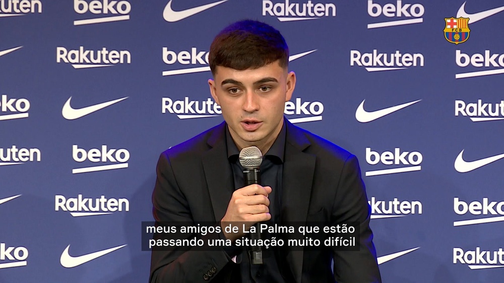 Pedri se diz feliz em renovar com Barcelona. DUGOUT