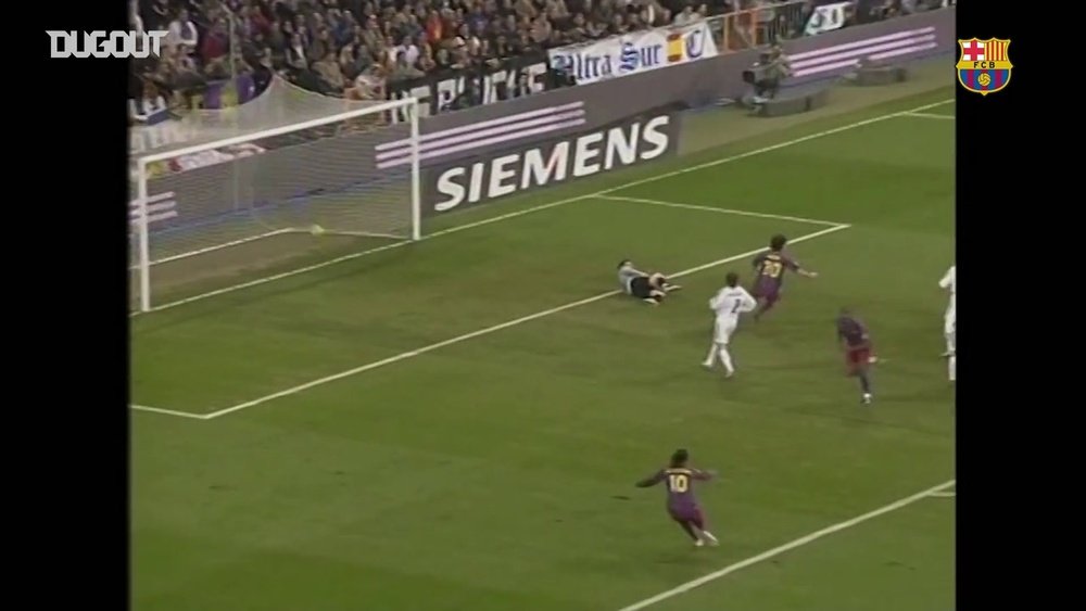 L'ovation du Bernabeu à Ronaldinho. Dugout