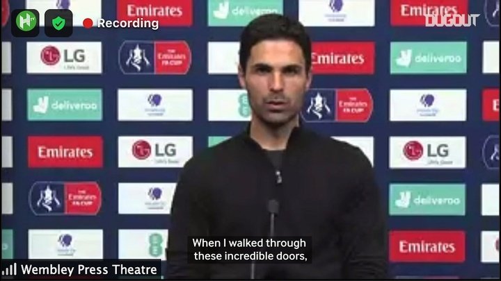 VIDEO: Mikel Arteta's message to Arsenal fans after FA Cup final triumph