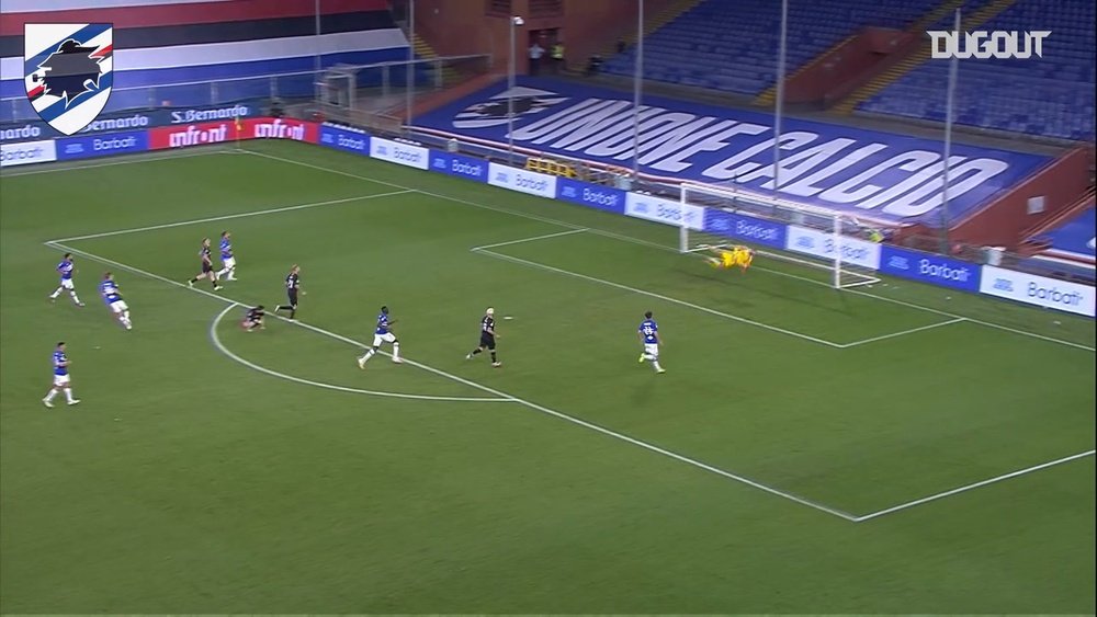 Sampdoria's best home goals vs AC Milan. DUGOUT