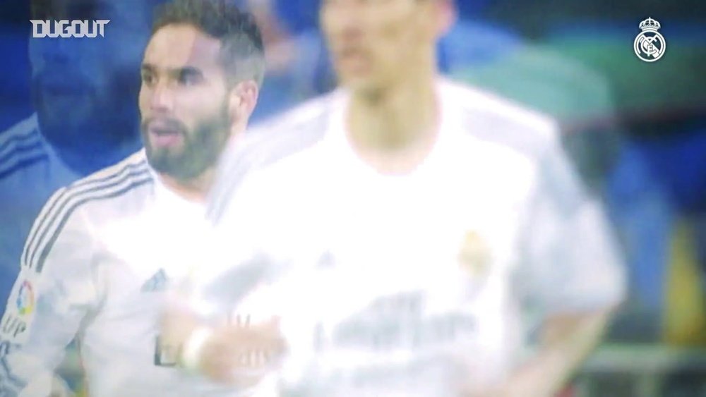 Le premier but de Dani Carvajal au Real Madrid. Dugout