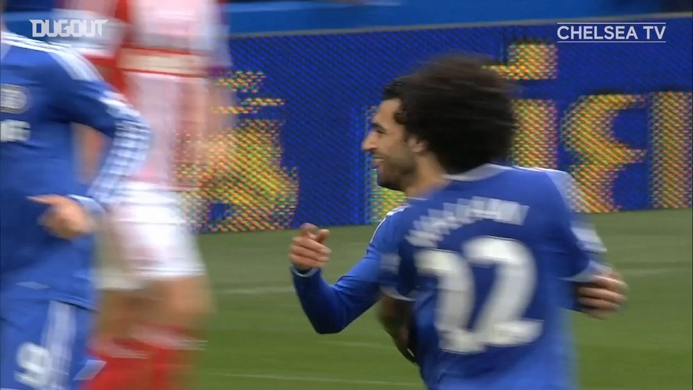 VIDEO: Mohamed Salah gives Chelsea the lead vs Stoke City. DUGOUT