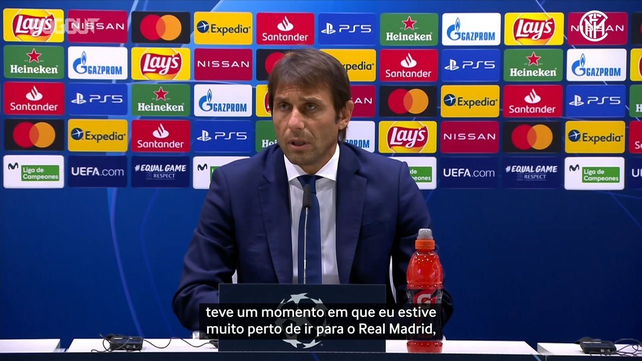 Conte relembra quando quase assinou com o Real Madrid. DUGOUT